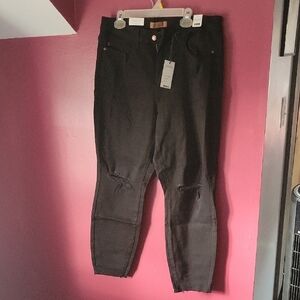 Judy Blue Distressed Black Jeans